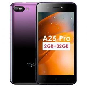 itel A25 Pro 5.0" HD Screen, 2GB RAM + 32GB ROM, Android 10, 4G LTE, 3020mAh Battery, 5MP Camera, Face ID